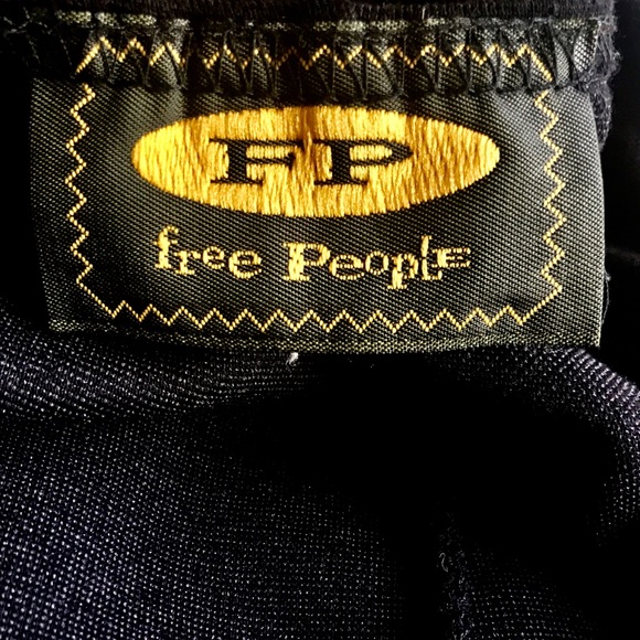 Free People 90s Black Tie Front Maxi Dress, S/XS - Picture 8 of 8